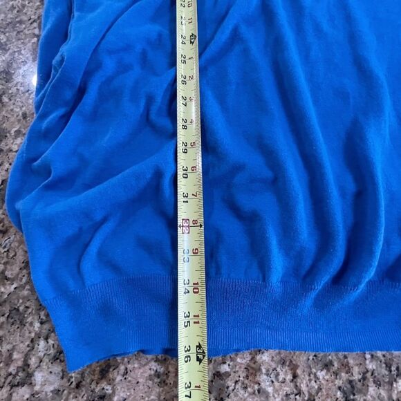 NWT Minnie Rose Oversized Relaxed Fit Blue Dress Pockets Cotton, Women M/L - Picture 12 of 13